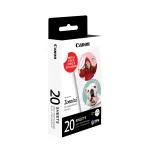 Canon ZINK ZP-2030-2C apvalių i&scaron;kirptų lipdukų fotopopierius, 33 mm, 20 lapų, baltas