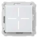 Stiklinis mygtukas HomeMatic Homematic IP Glass push-button, 230 V, 868 MHz, baltas, 54,5&times;54,5&times;29 mm