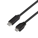 Logilink USB 2.0 laidas &ndash; USB Type C (ki&scaron;tukas) į Micro-USB 2.0 (ki&scaron;tukas) &ndash; 1 m &ndash; juodas (CU0197)