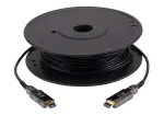 ATEN 10M True 4K HDMI aktyvus optinis kabelis, 10 m, HDMI Type D (Micro), HDMI Type D (Micro), 3D, 18 Gbit/s, juodas