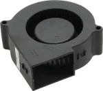 Titan TFD-B7530M12B 2x29,5mm radialinis ventiliatorius, 12V, dvigubas rutulinis guolis, juodas