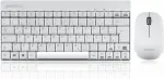 Perixx PERIDUO-712 DE W White belaidė mini klaviatūra ir pelė