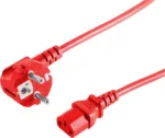 Maitinimo laidas CEE7/7 &ndash; C13 ShiverPeaks BS09-05054 Raudonas 5 m
