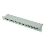 ROLINE Cat. 6 / Class E 48,30cm (19 inch)-Pataisų skydas, 24P, Ekranuotas, &Scaron;viesiai Pilkas (26.11.0351)