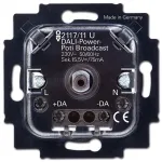 Įmontuojamas sukamasis reguliatorius Busch-Jaeger 2117/11 U, 230 V AC, 50&ndash;60 Hz, juodas