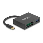 DeLOCK USB-C kortelių skaitytuvas XQD ir SD atminties kortelėms, USB 5 Gbps