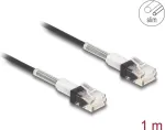 DeLOCK RJ45 Cat.6A UTP plonas tinklo kabelis 1 m juodas