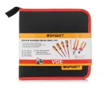 VDE įrankių rinkinys Smart365 SM-51-12007 &mdash; izoliuoti rankiniai įrankiai, 7 vienetų komplektas su dėklu