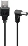 Wentronic 55154 maitinimo laidas juodas 0,5 m USB A IEC C5 (5,5 mm - 2,5 mm)