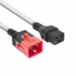ACT maitinimo laidas C19 IEC Lock - C20 IEC Lock Dual Locking baltas 2 m, PC3639