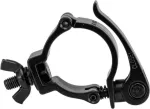 EUROLITE Clamp TPC-10QCB juodas &ndash; metalinis tvirtinimo spaustuvas trijoms ir įrangai su saugos kabliu
