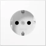 Įleidžiamas ki&scaron;tukinis lizdas Schuko Jung LS 1520 N Alpin White, baltas
