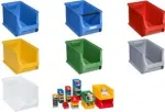 Dėžė detalėms allit ProfiPlus Box 4H skaidri &ndash; plastikinė dėžė detalėms, sukraunama, 30 kg apkrova