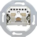 JUNG UAE 8 UPO RJ-45 sidabrinis lizdas
