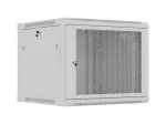 Sieninis 19 inch stovo spintos korpusas LANBERG 9U 600x600 mm pilkas su perforuotomis durimis