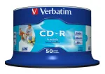 Verbatim CD-R AZO Wide Inkjet Printable be ID 700 MB 52x 50 vnt.