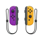 Žaidimų pultai NINTENDO Joy-Con belaidžiai Bluetooth, skirti Nintendo Switch &mdash; juoda/oranžinė/violetinė, analoginiai/digitaliniai, D-pad