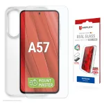 Displex apsauginis stiklas + dėklas Samsung A57, atsparus įbrėžimams