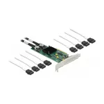 DeLOCK 8 prievadų SATA PCI Express x8 plok&scaron;tė su jungiamuoju kabeliu