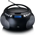 Lenco SCD-331BK ne&scaron;iojamas CD radijas su Bluetooth, USB, FM radiju, LCD ekranu, juodas