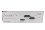 R&ouml;sle Elegance keptuvių rinkinys 3 vnt. (20/24/28 cm) nerūdijantis plienas 18/10 su ProPlex nelipnia danga, tinka indukcijai