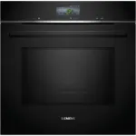 SIEMENS HM736GAB1 iQ700 įmontuojama orkaitė su mikrobangų funkcija, juoda, 60 cm, Home Connect