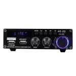 Blitzwolf AS-22 Audio Amplifier, 45W, Bluetooth 5.0, USB + Remote Control (Black)