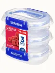 Sistema Plastics 881523 Stačiakampis indas 0,18L Skaidrus 88mm
