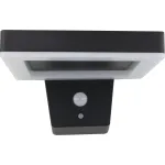REV LED sieninis &scaron;viestuvas su saulės baterija Square Black