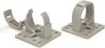 HellermannTyton CTCC-IWS37-MB65-PA66/6HIRHS-GY 20 gofruotų vamzdžių spaustukas, pilkas, 37mm, tvirtinamas varžtais, PA66, 20 vnt. pakuotė