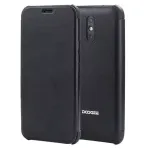 Doogee X10 &bdquo;flip&ldquo; dėklas + grūdintas stiklas