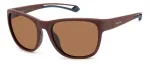 Polaroid PLD7051S7BL Unisex akiniai - juodas rėmelis, pilki poliarizuoti lę&scaron;iai, 57 mm