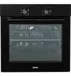 MPM MPM-63-BO-12T įmontuojama elektrinė orkaitė 65L juoda/nerūdijantis plienas
