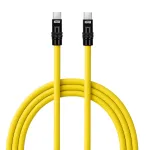 Newell USB-C į USB-C laidas 100W, 2m, silikoninis, geltonai juodas