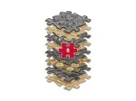 Muffik Orthopedic Sensory Mat Set 8-in-1 Natural 8 Puzzle Pieces MFK-065