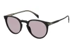 David Beckham DB1139S807KE Unisex Akiniai Nuo Saulės, Juodas Rėmelis, Pilki Lę&scaron;iai, 51 mm