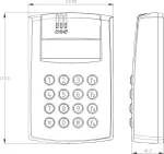 Prieigos valdiklis ROGER PR602LCD-DT-O