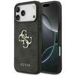 GUESS 4G Big Logo dėklas, skirtas iPhone 17 Pro Max / 18 Pro Max &ndash; juodas