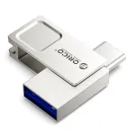 ORICO U301 32GB dviejų jungčių USB-A ir USB-C USB 3.2 Gen 1 atmintukas, sidabrinis