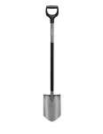 Fiskars Ergonomic darbinis kastuvas smailiu a&scaron;menimis, D formos rankena, boro plienas, 1200 mm