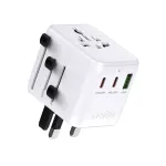 SBS Universal Travel Adapter su 2x USB-C PD 20W ir 1x USB-A QC 18W, 35W bendra galia, baltas