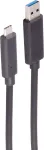 SHIVERPEAKS BS30-39075 aktyvusis optinis USB-A į USB-C kabelis, 10 m, 10 Gbps, juodas