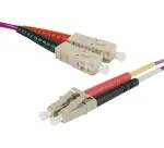 Exertis Connect 5 m SC/UPC &ndash; LC/UPC daugiamodis OM2 dvigubas optinis komutacinis kabelis, LSZH, oranžinis, 392684