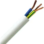 HEINRICH KOPP H05VV5-F 3G1,5 mm&sup2; baltas lankstus alyvai atsparus maitinimo kabelis 25 m 151825002