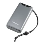 Power bank INTENSO 7332054 &mdash; 20000 mAh, PD 3.0 & QC 3.0, 20 W, USB-A + USB-C, pilka