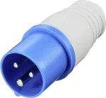 Sygonix SY-5806886 CEE stovyklavietės ki&scaron;tukas 16 A 3 polių 250 V AC IP44 mėlynas