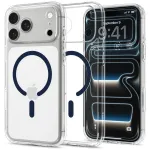 Spigen Ultra Hybrid MagSafe dėklas iPhone 17 Pro Max / 18 Pro Max - permatomas / tamsiai mėlynas