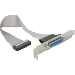 Delock 84300 prailginimo laikiklis su lygiagrečiuoju DB25 (moteri&scaron;ku) prievadu ir 26-pin IDC - 25 cm