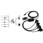 EXSYS EX-1324 USB 2.0 į 4 prievadų RS-232 serijinis adapteris, metalinis korpusas, FTDI lustas, 921,6 Kbps, DB9 male