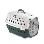 STEFANPLAST Travel Chic gyvūnų ne&scaron;ėjas 50x34,5x32 cm, baltas/žalias